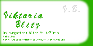 viktoria blitz business card